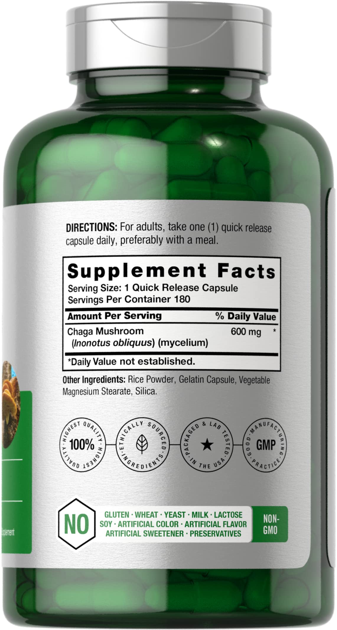 Horbäach Chaga cap pour illustrating easy dosing