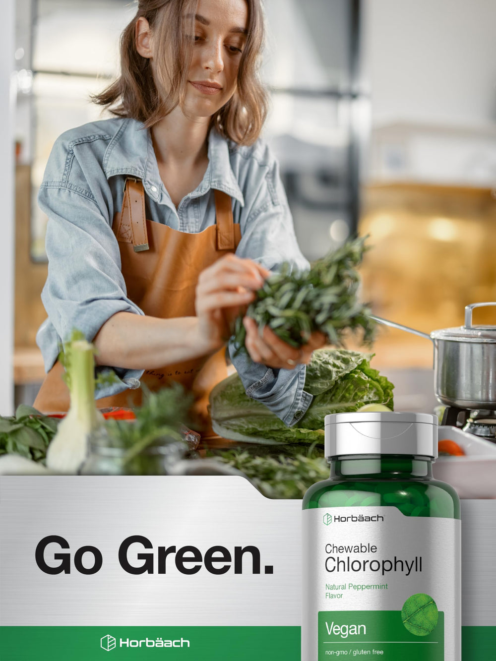 Horbäach Chlorophyll Pills 300 chewables in a large bottle