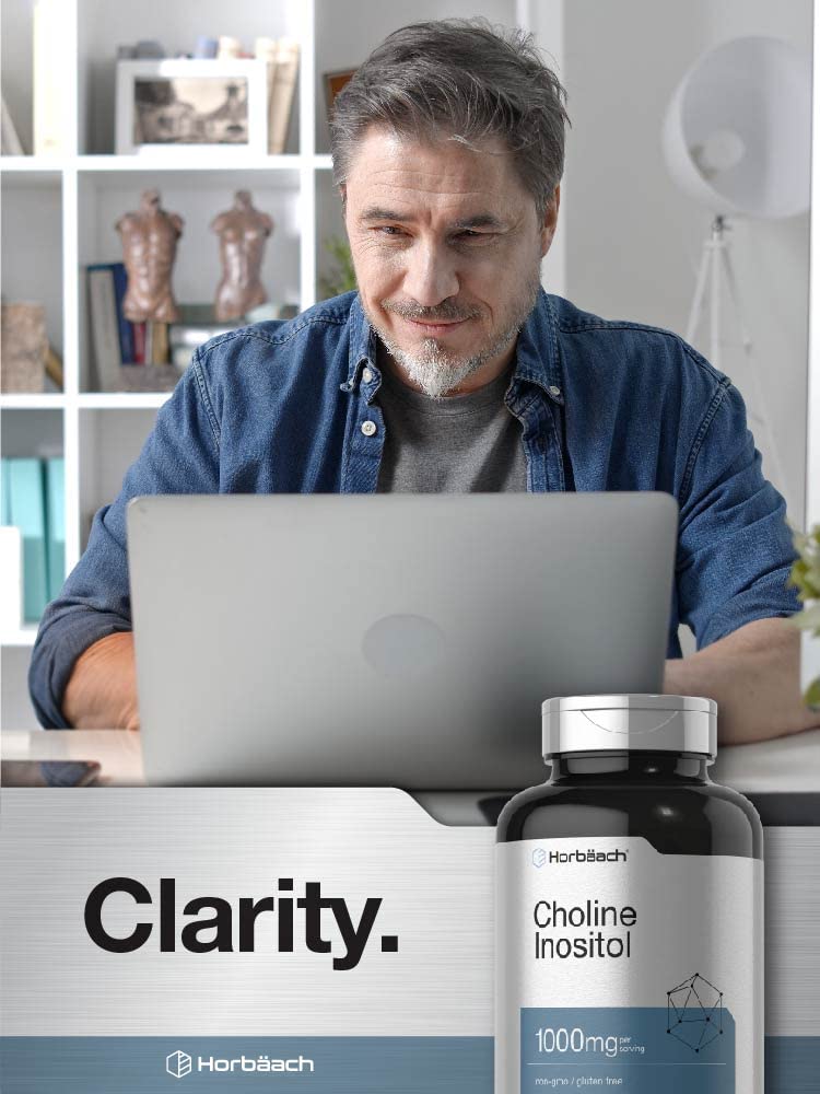 Horbaach Choline Inositol 1000mg production line image conveys quality manufacturing