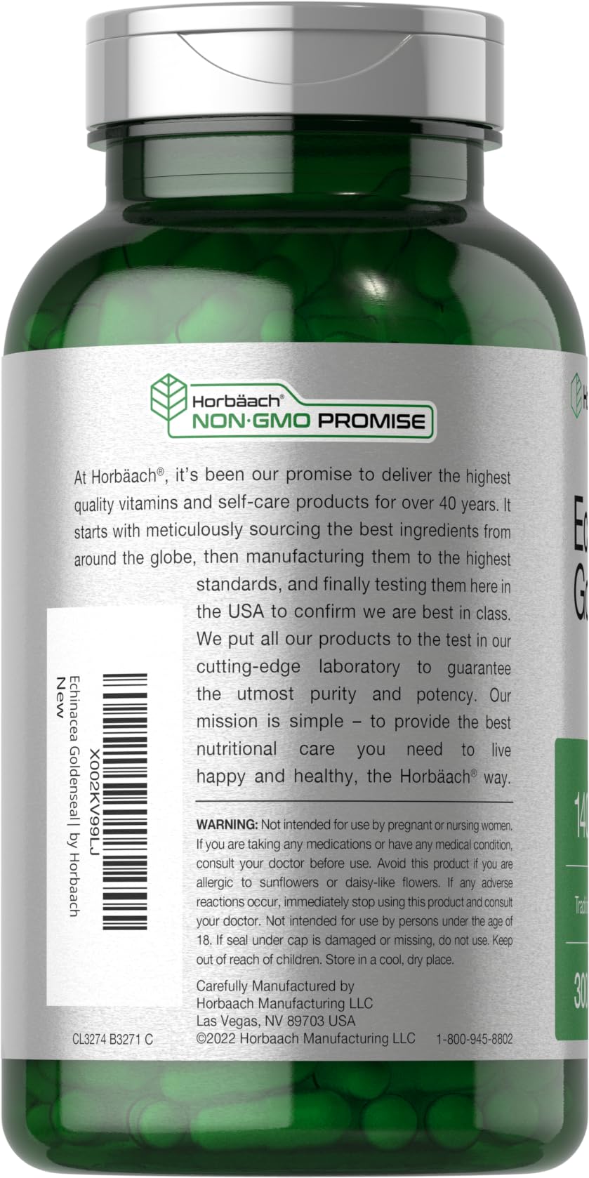 Horbäach bottle on shelf for convenient daily use.