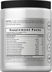 Horbäach Electrolytes Powder with measuring scoop highlights convenient powder form for on-the-go hydration.