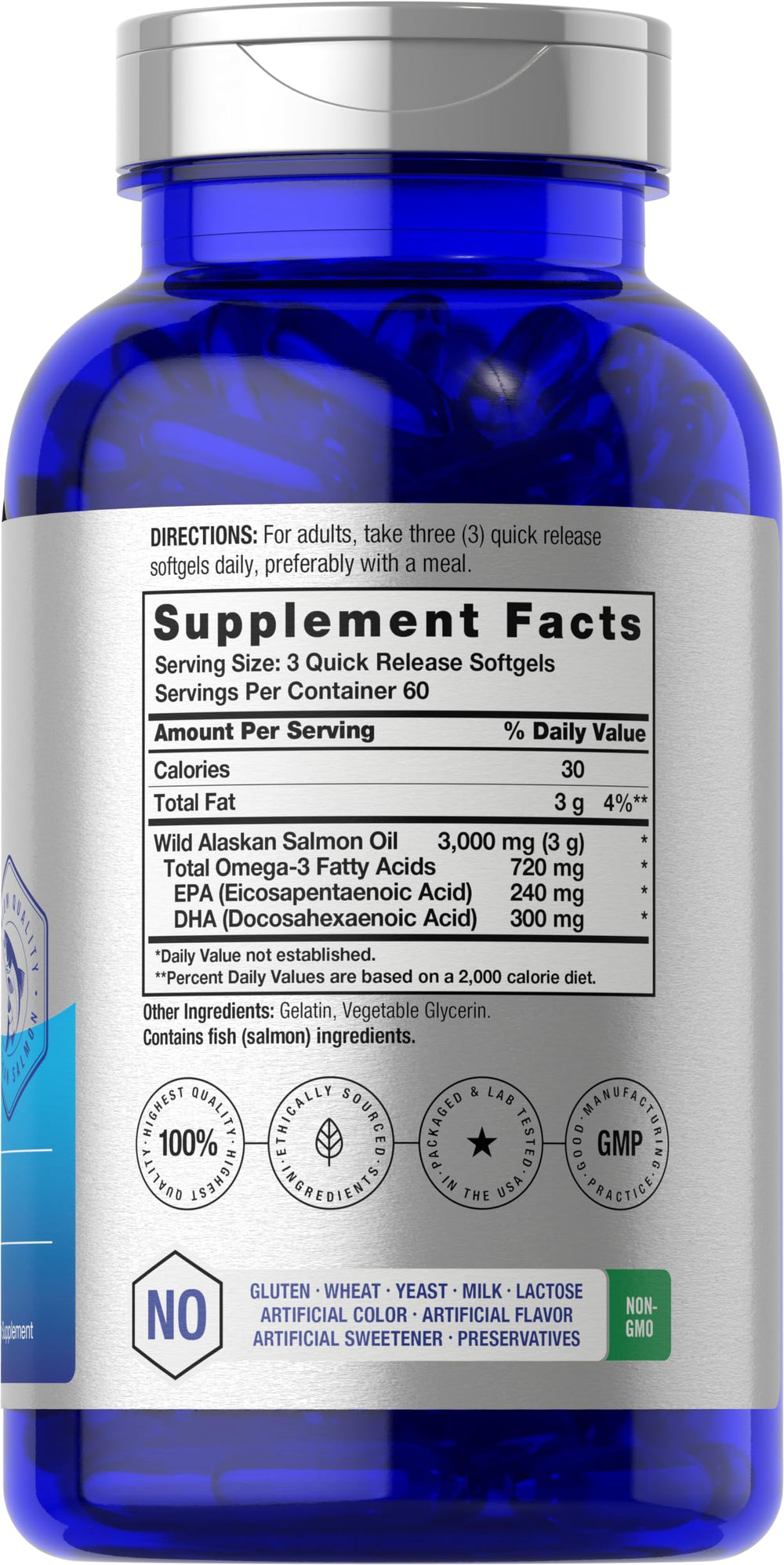 Horbaach EPA and DHA omega-3 softgel capsules for balanced nutrient intake.