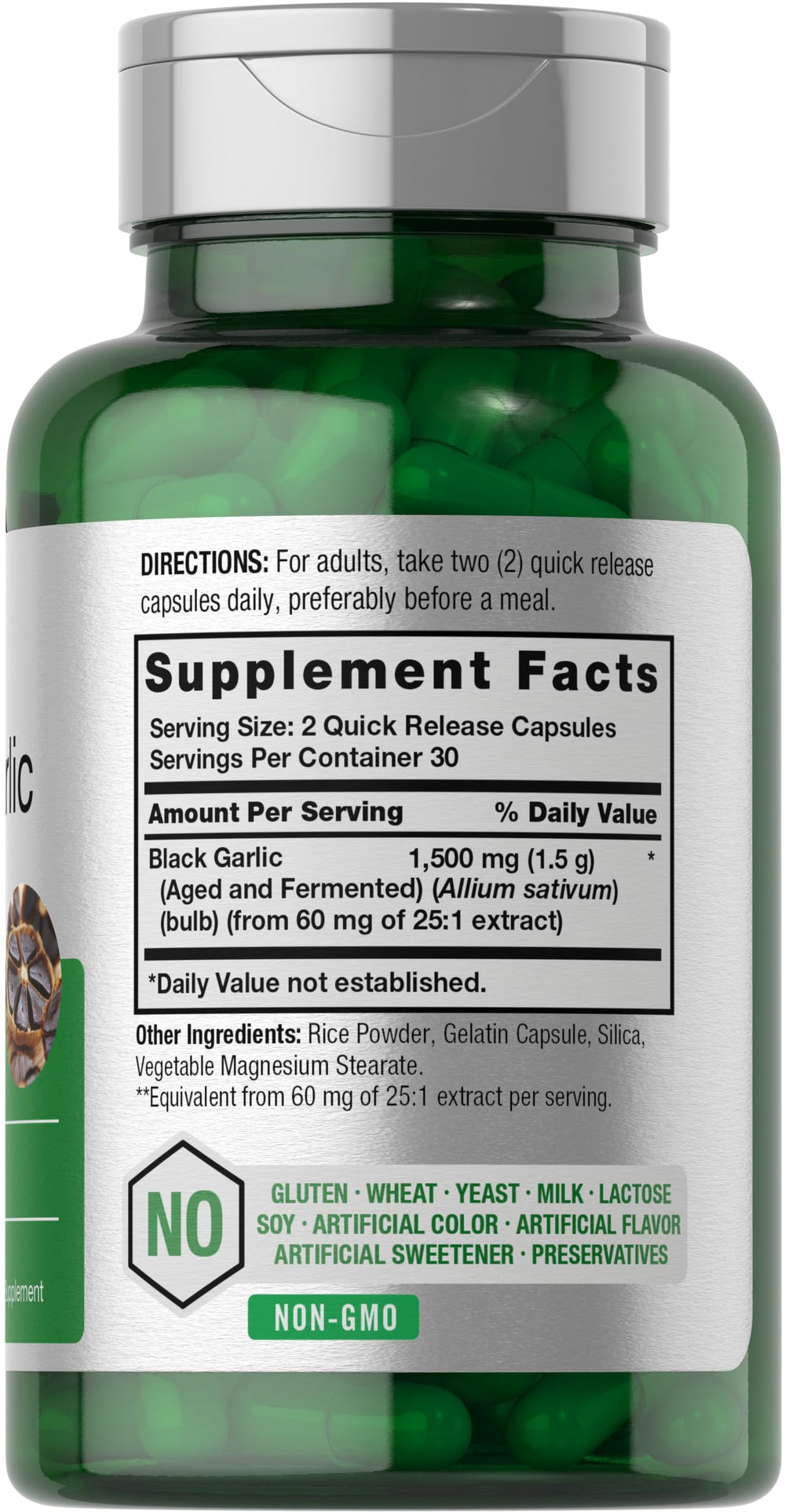 Cápsulas Horbaach de 1500 mg, alta potencia para rutina diaria.