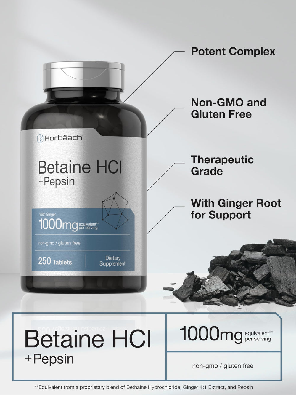 Horbaach gluten-free and non-GMO label communicates dietary compatibility.