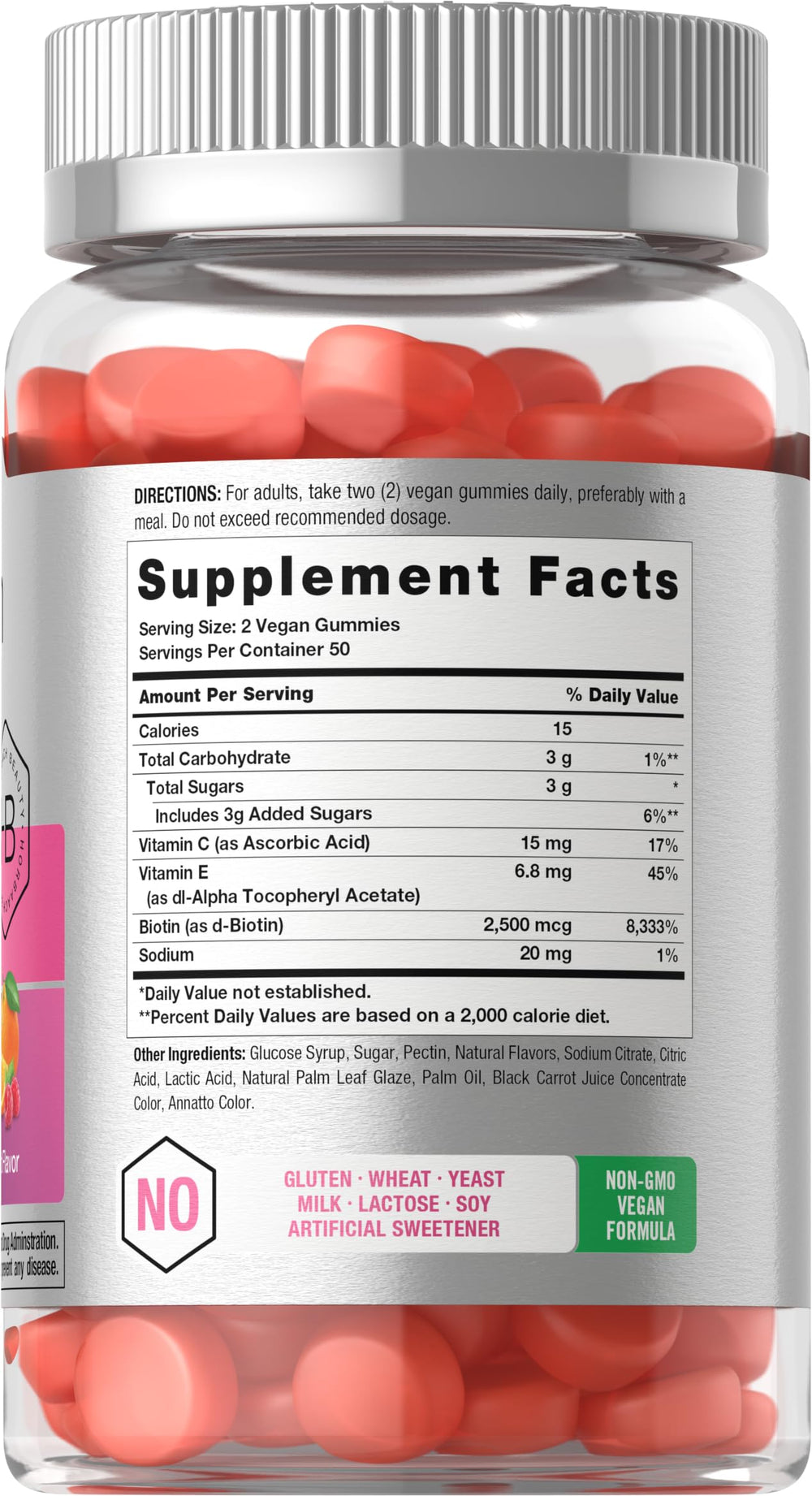 Horbäach gummies on plate show bright fruit flavors for daily use