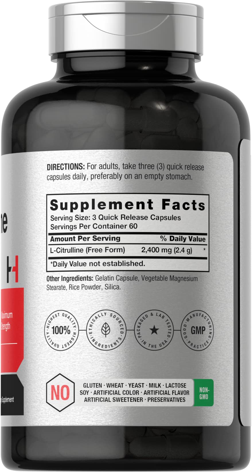 Horbaach L-Citrulline capsules ready for daily use to support fitness routines