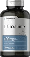 Horbäach L-Theanine 400mg bottle front for daily use