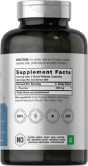 Horbäach L-Theanine 400mg capsules close-up for easy daily intake