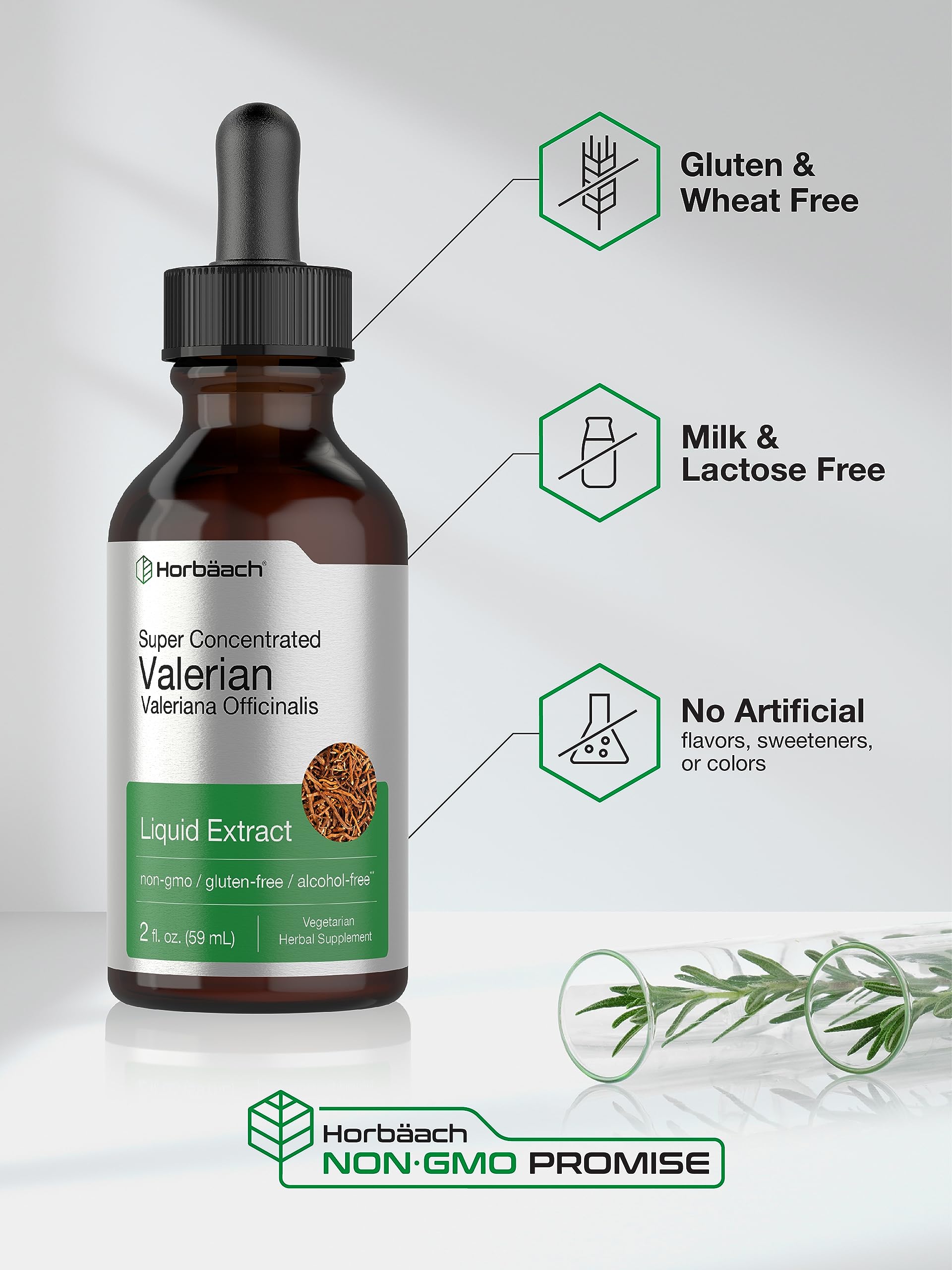 Horbäach lab-tested ingredients seal indicating trusted quality and safety.
