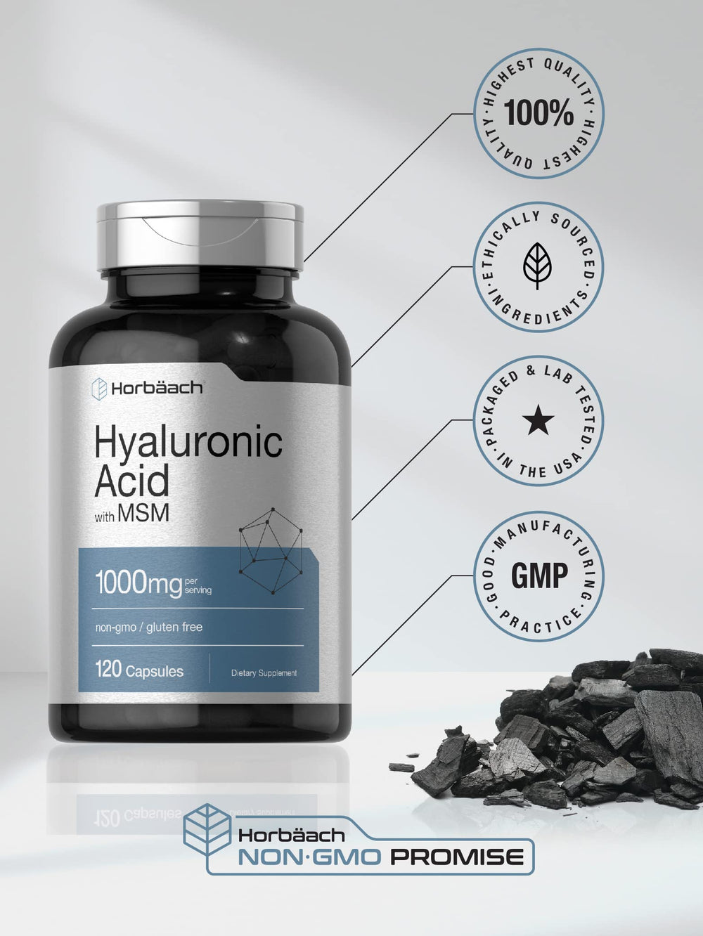 Horbäach lab-tested seal indicates rigorous quality checks and trusted ingredients.