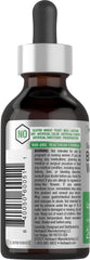 Close-up of Horbaach label highlighting gluten-free and non-GMO formulation.