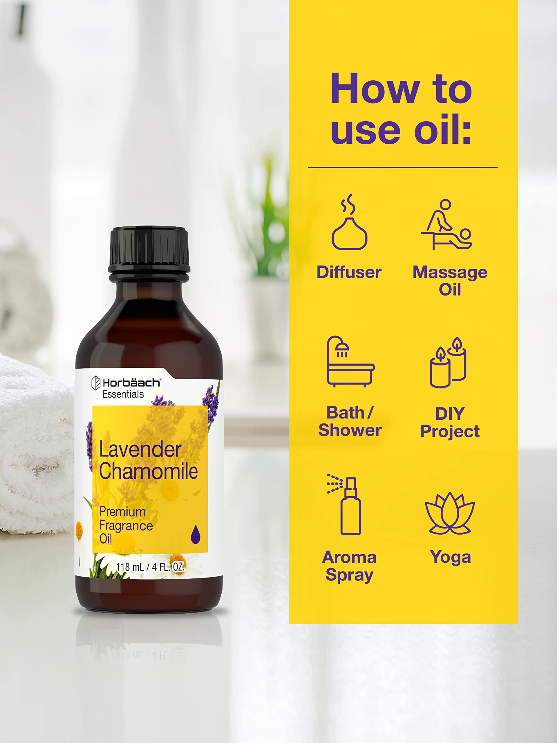 Horbaach Lavender Chamomile used in candle making for customized scents.