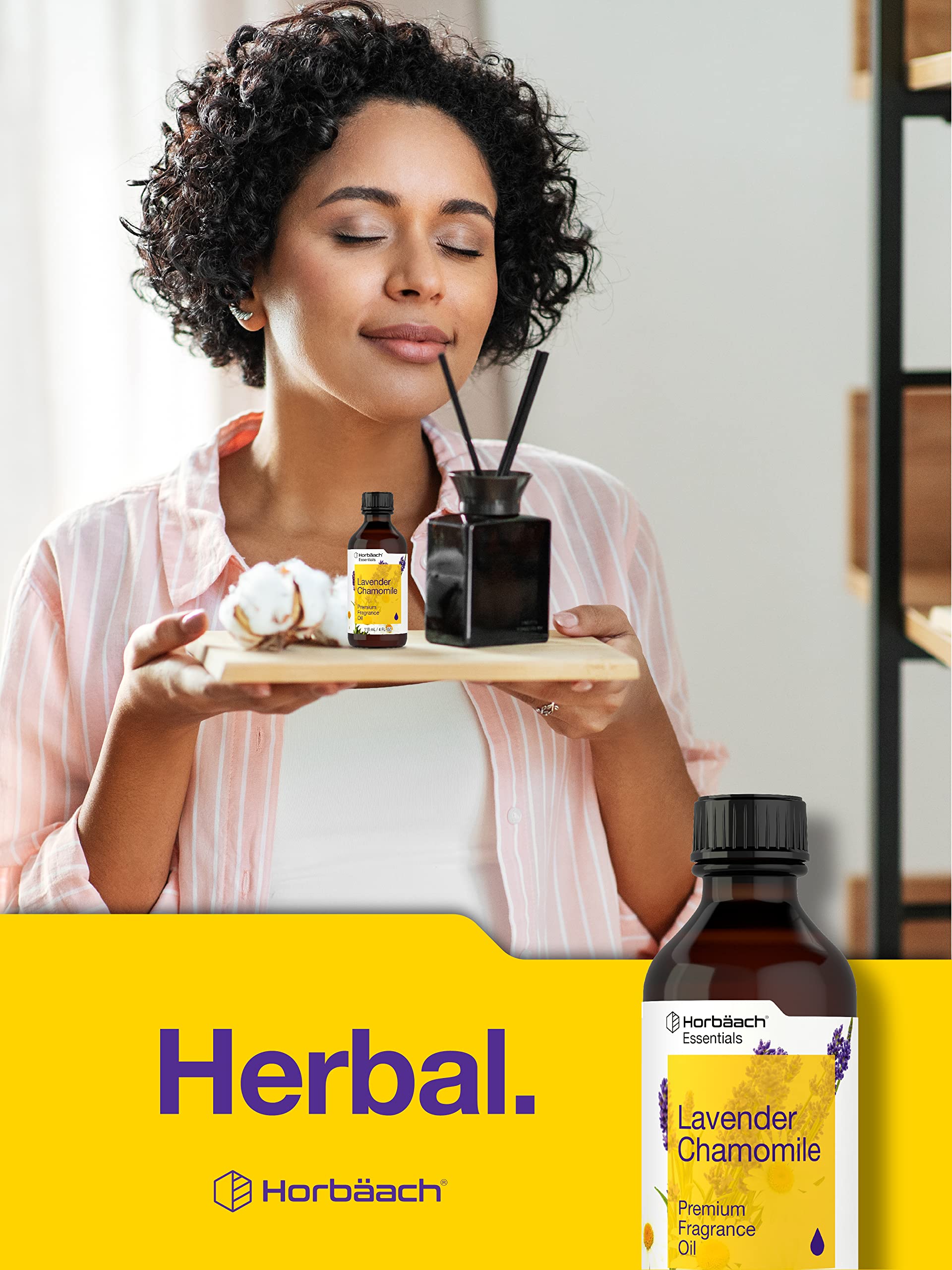 Horbaach Lavender Chamomile room scent setup for a calming space.
