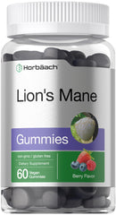 Horbäach Lions Mane Gummies berry flavor for a tasty, convenient daily supplement.