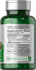Horbäach Maca Root bottle and label highlighting gluten-free, non-GMO formula.