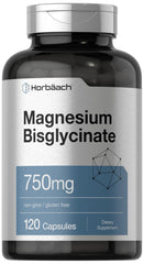 Horbäach Magnesium Bisglycinate capsules on display for easy daily use.