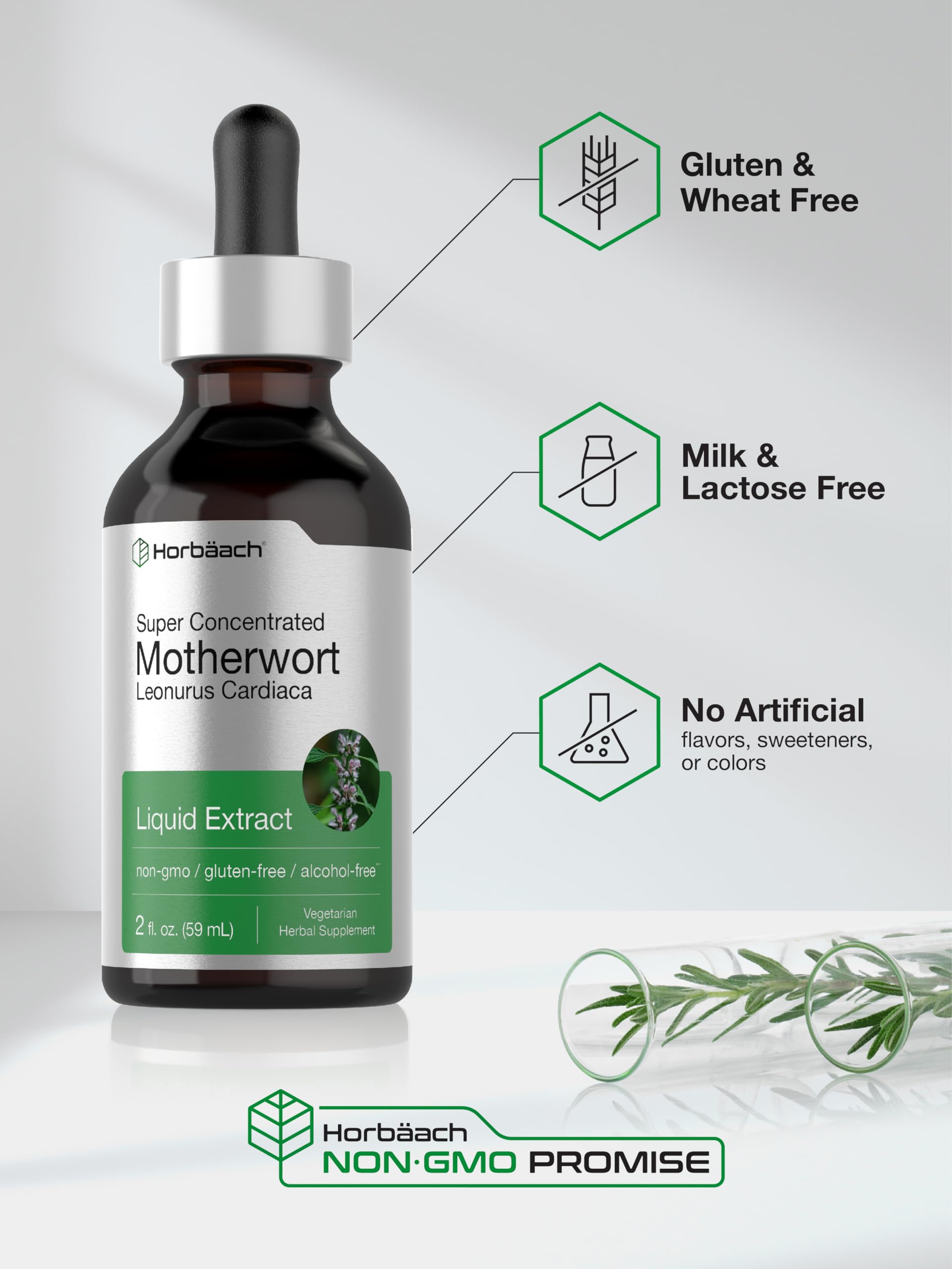 Amber Horbaach bottle preserves potency and quality of the tincture