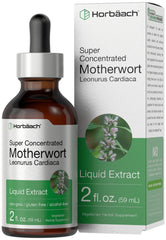 Horbaach motherwort tincture bottle with dropper for daily use
