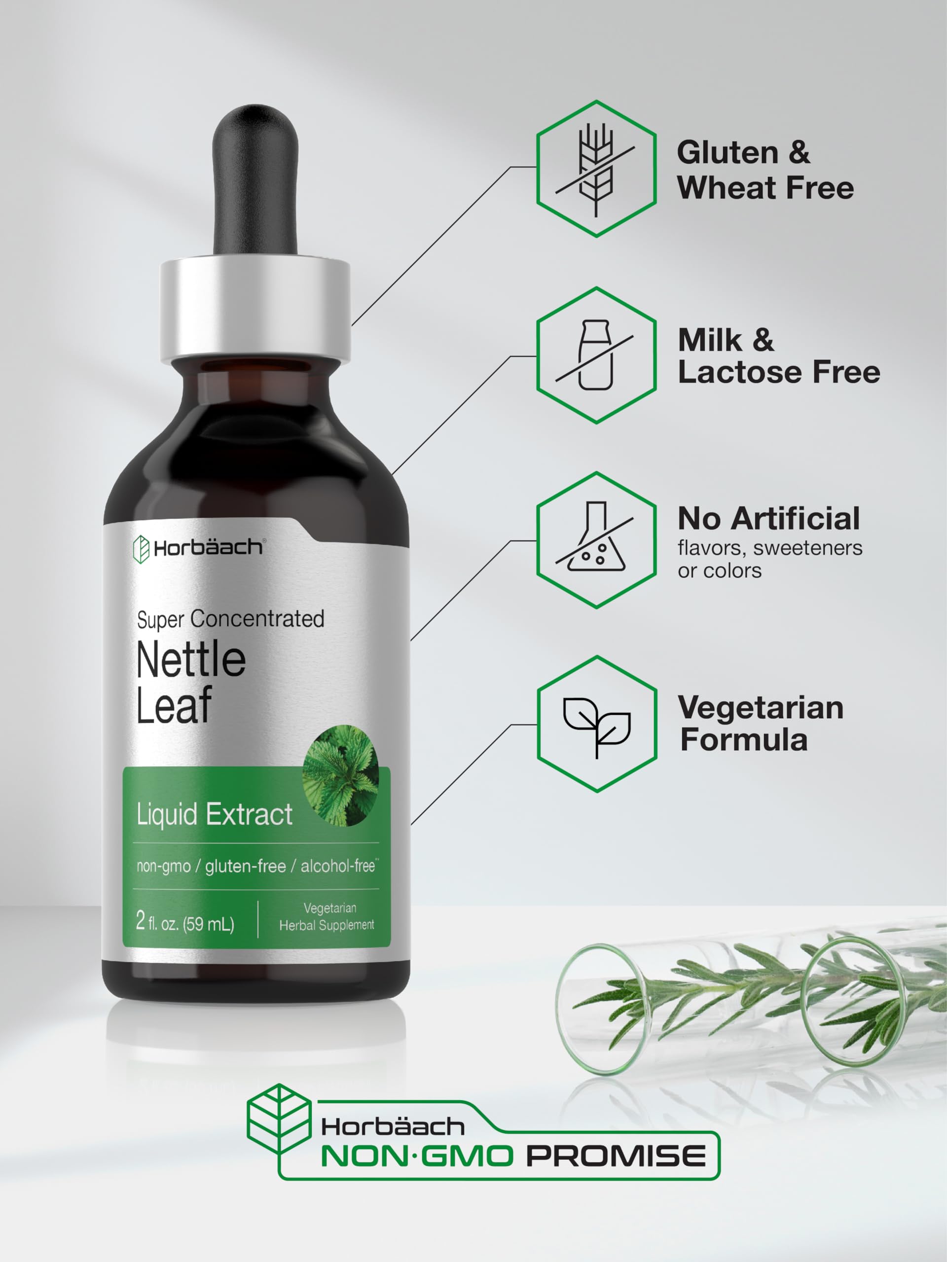 Horbäach Nettle Leaf Extract Drops tamper-evident seal signals safety