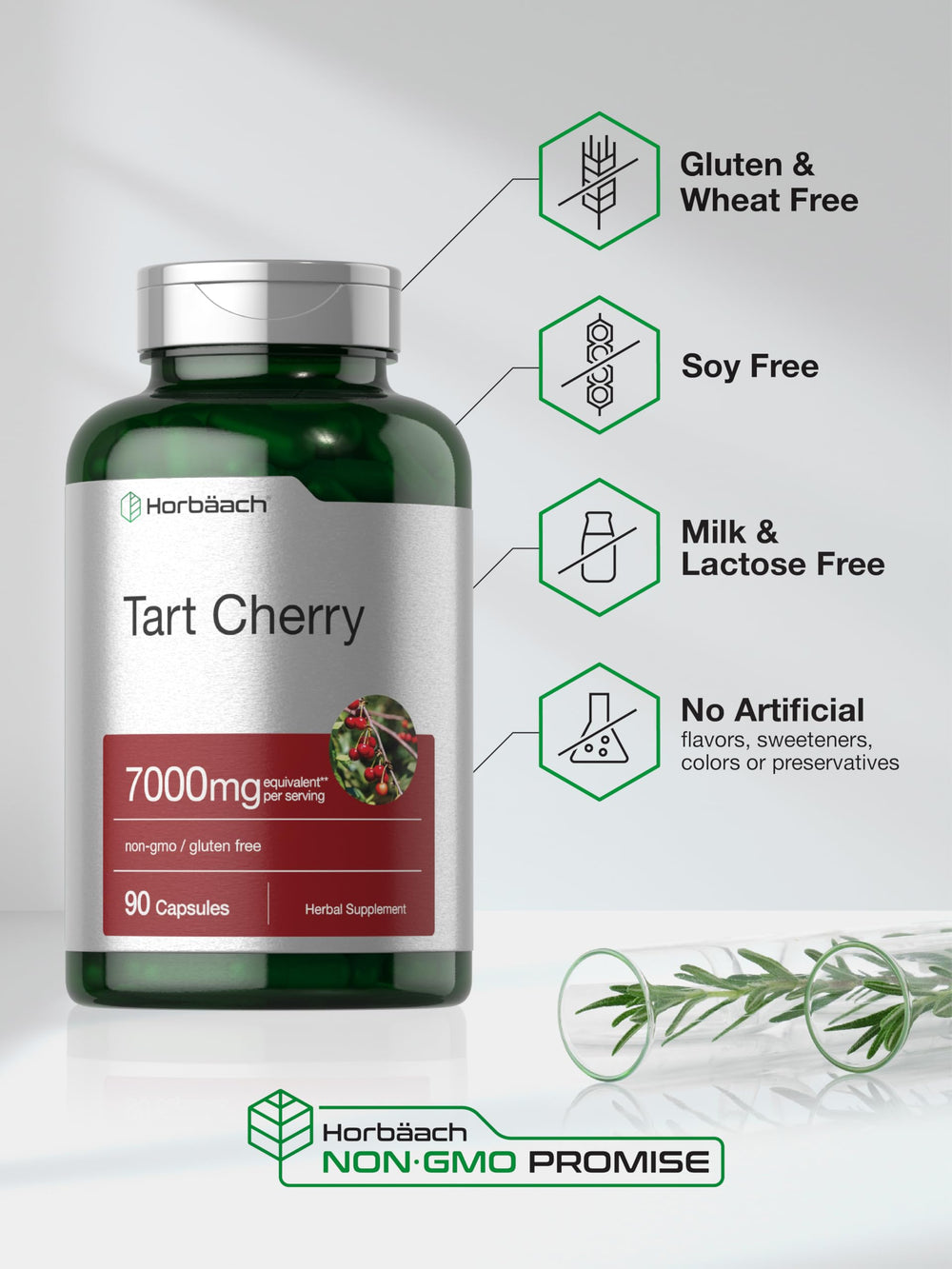 Horbäach non-GMO and gluten-free Tart Cherry formula