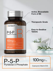 Etiqueta clara de Horbaach P5P y sus ingredientes
