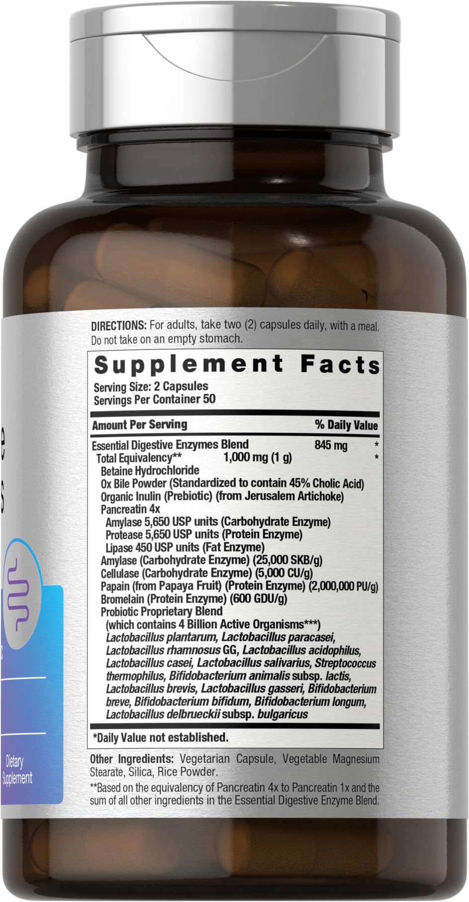 Horbaach Prebiótico y Probiótico en fórmula única para equilibrio intestinal.