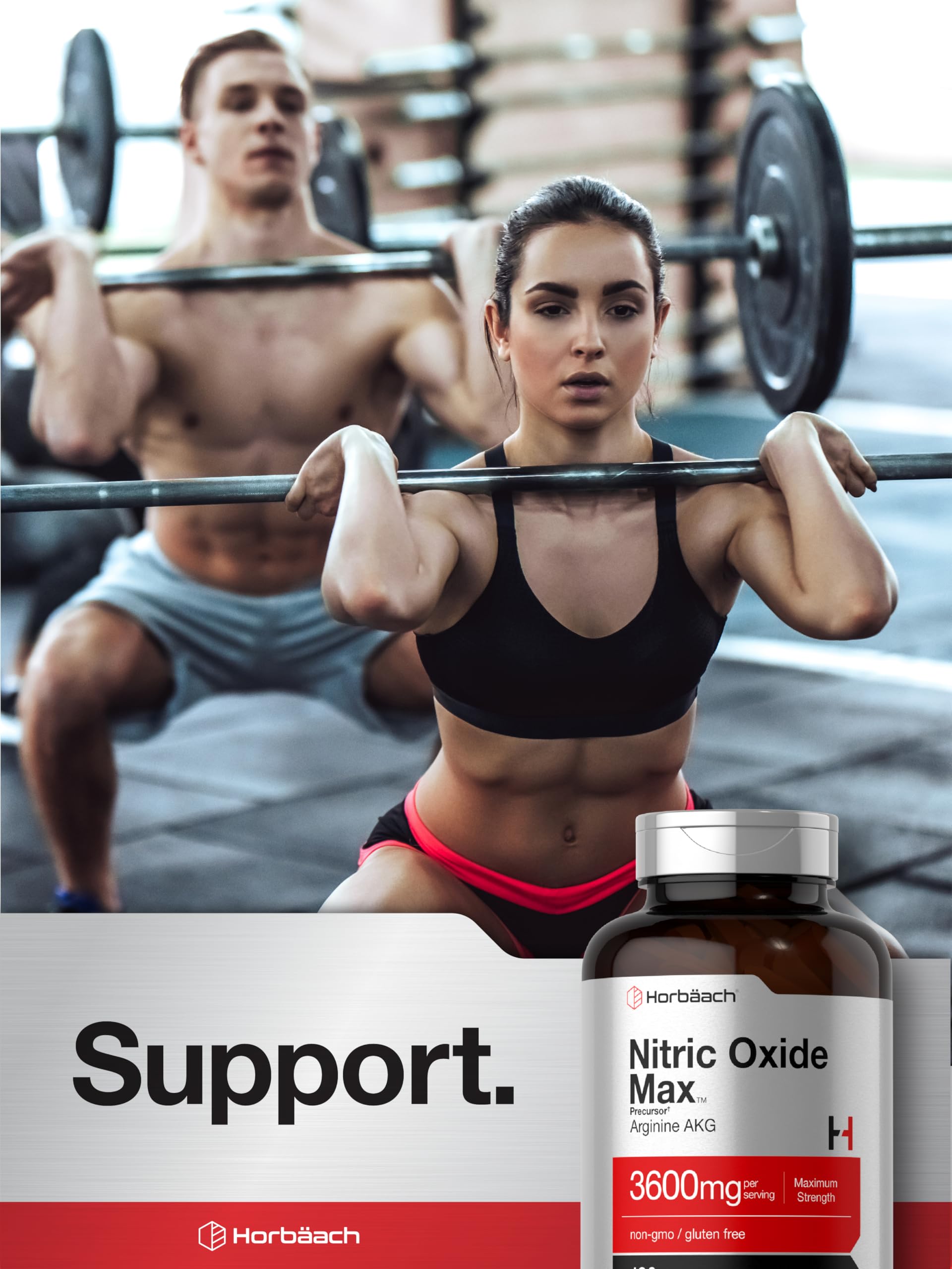 Horbäach bar code and supplement facts closeup