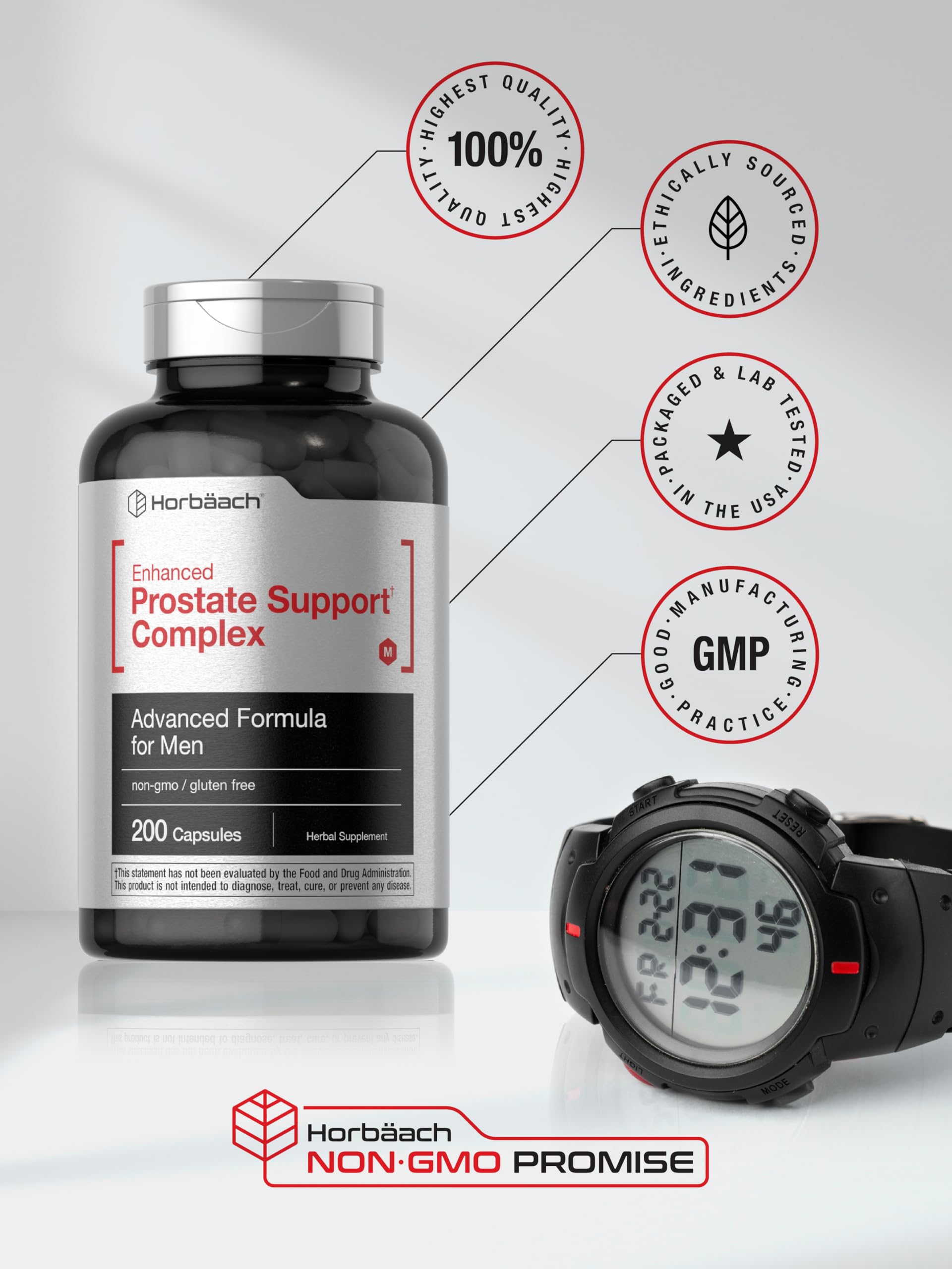 Pour-friendly bottle illustrating quick-release capsules