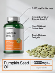 Horbäach Pumpkin Seed Oil label detail highlighting ingredients and non-GMO quality