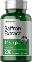 Horbäach Saffron Extract bottle for convenient daily use and potency.