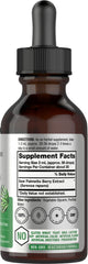 Horbaach Saw Palmetto liquid bottle with dropper for easy daily dosing.
