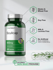 Horbäach Scullcap packaging on shelf emphasizes traditional Chinese herb roots
