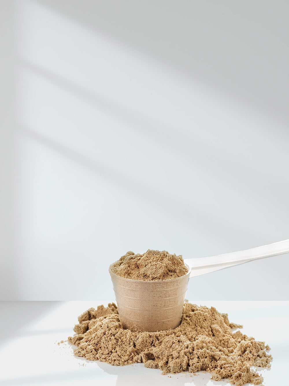 Horbaach Soy Protein Isolate shake poured into glass with clean finish