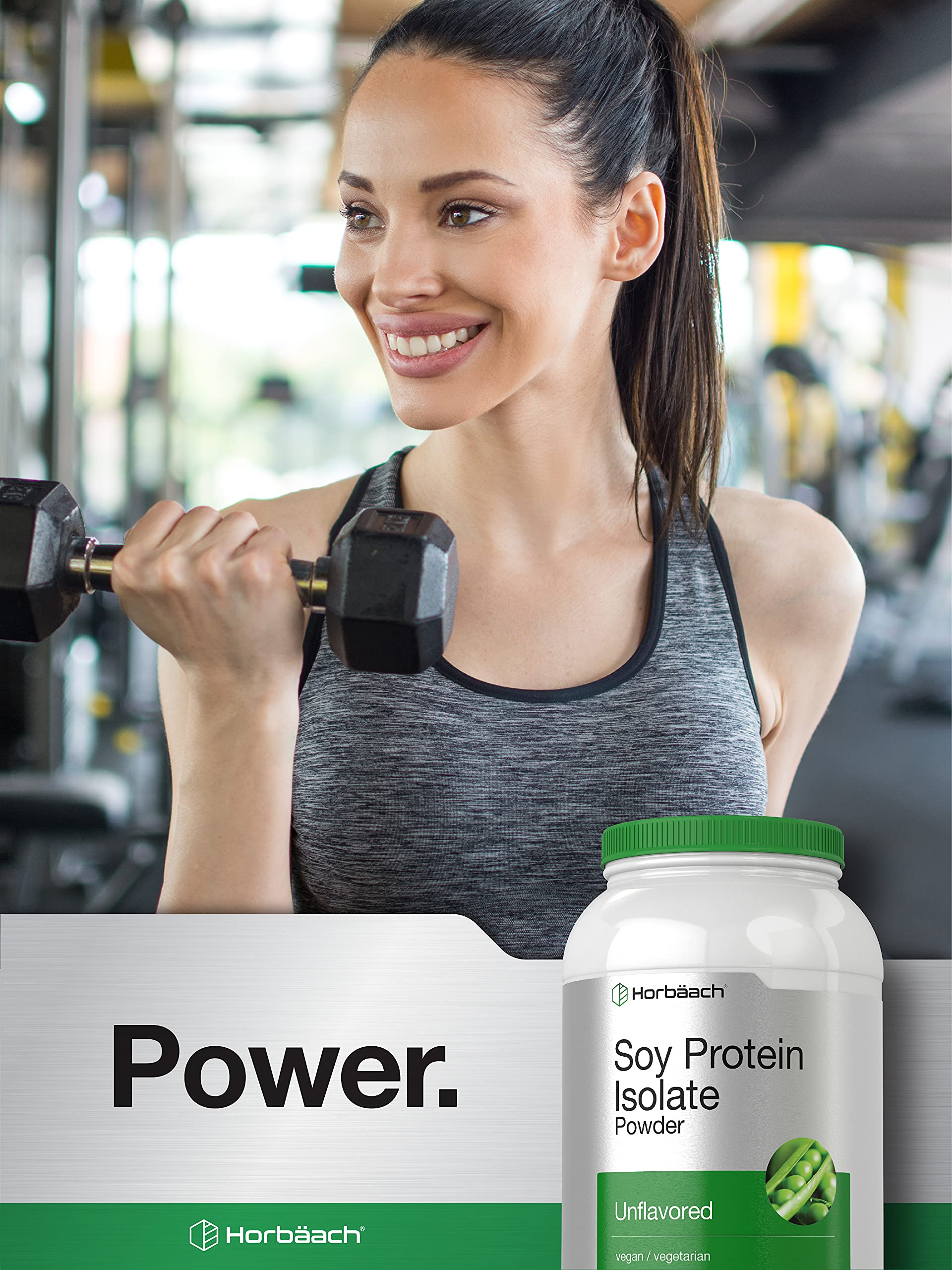 Horbaach Soy Protein Isolate being measured for baking recipes