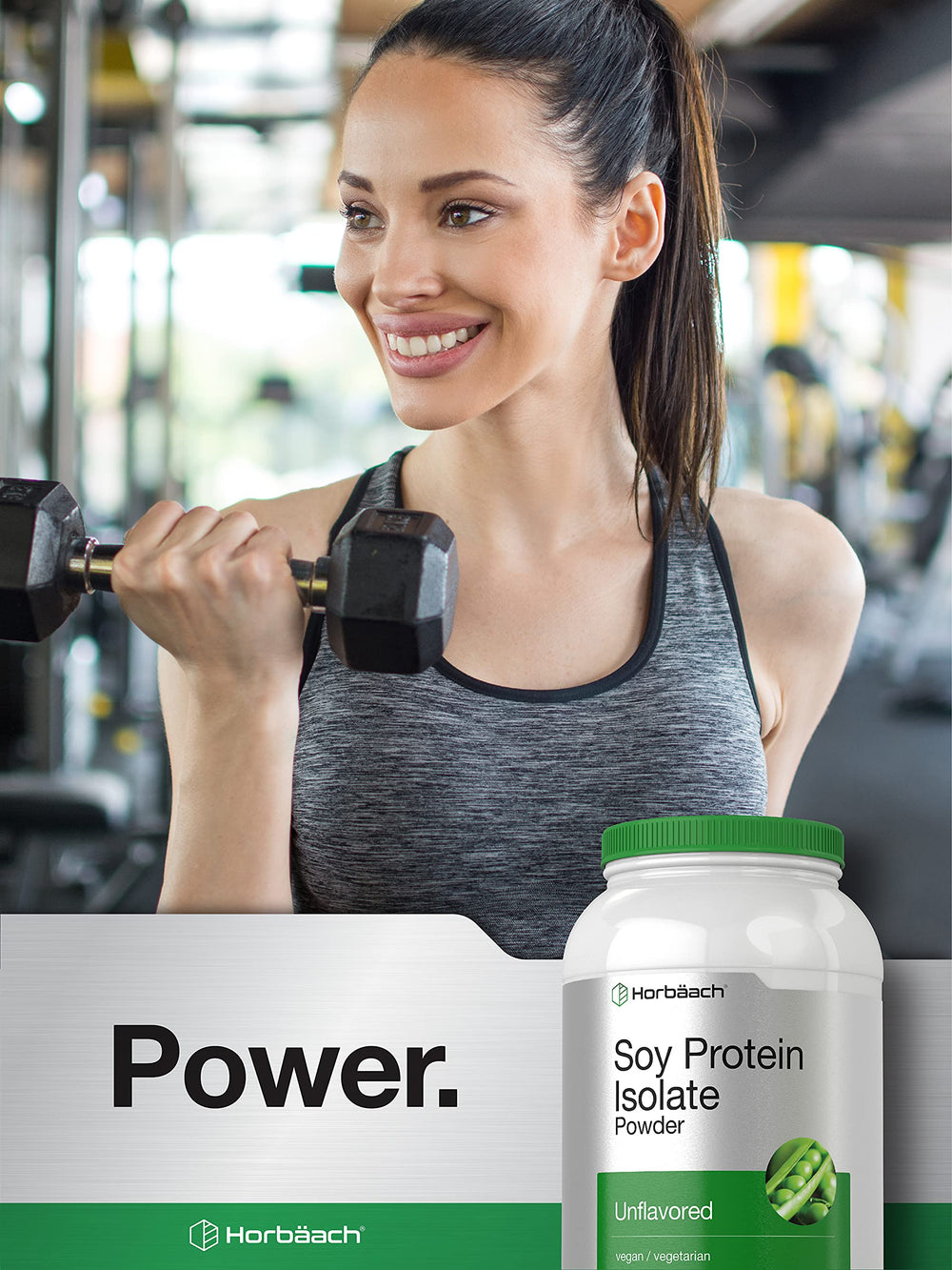 Horbaach Soy Protein Isolate being measured for baking recipes