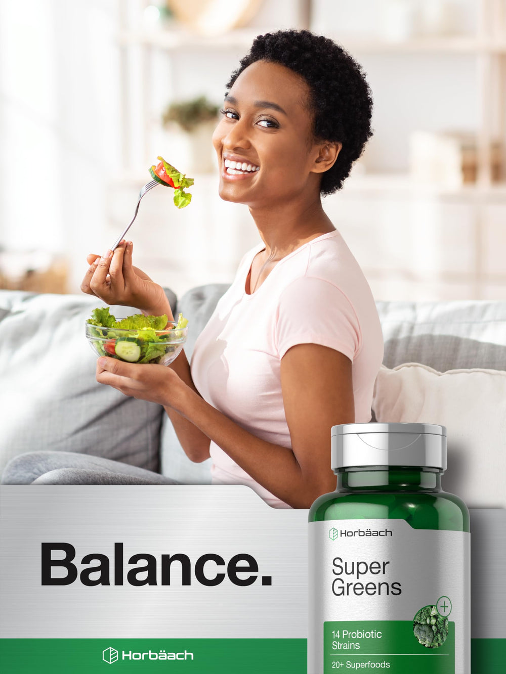 Horbäach Super Greens lab-tested quality and trusted ingredients.