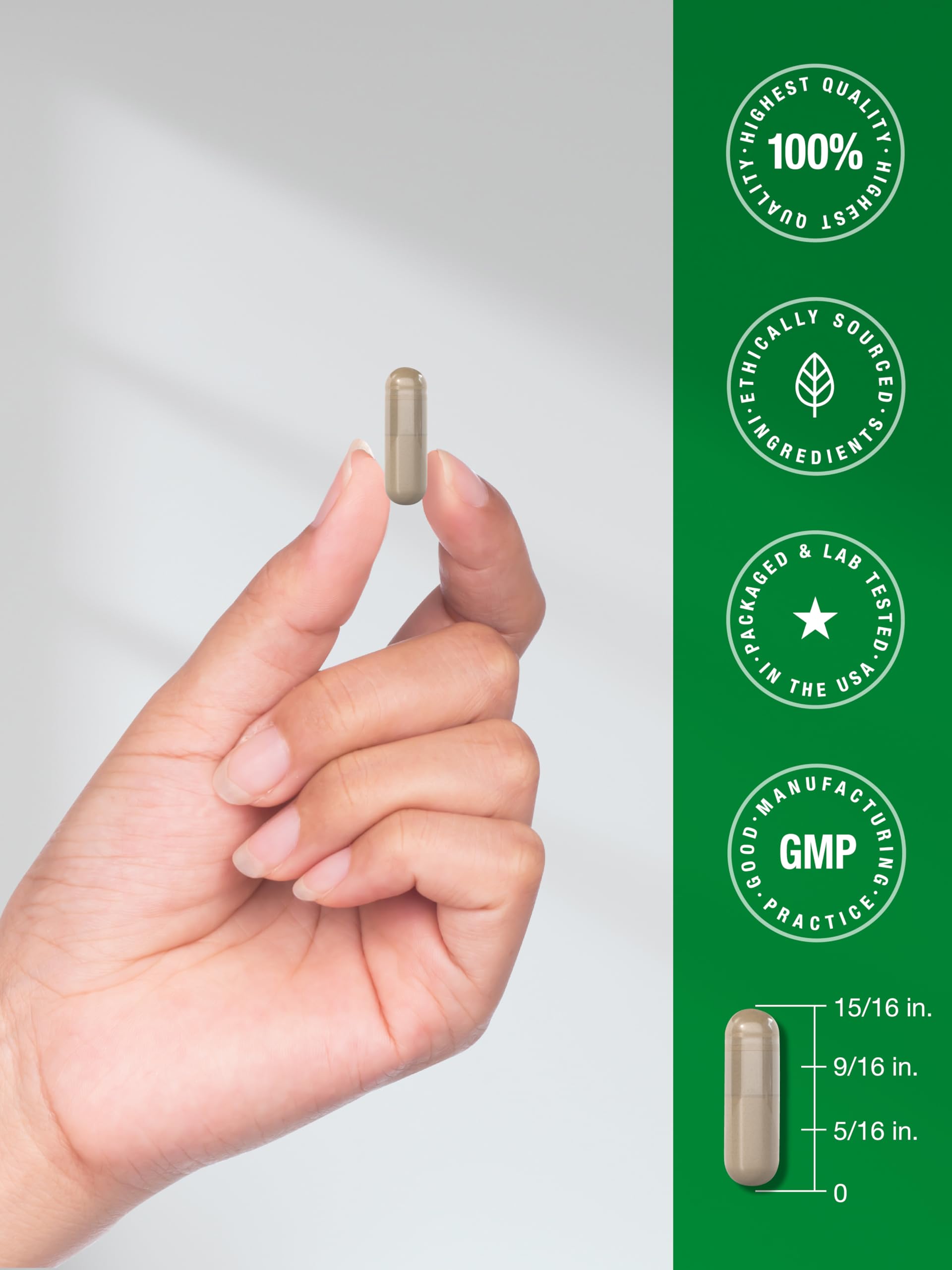 Supplement facts show 1400 mg per serving and gluten-free ingredients.