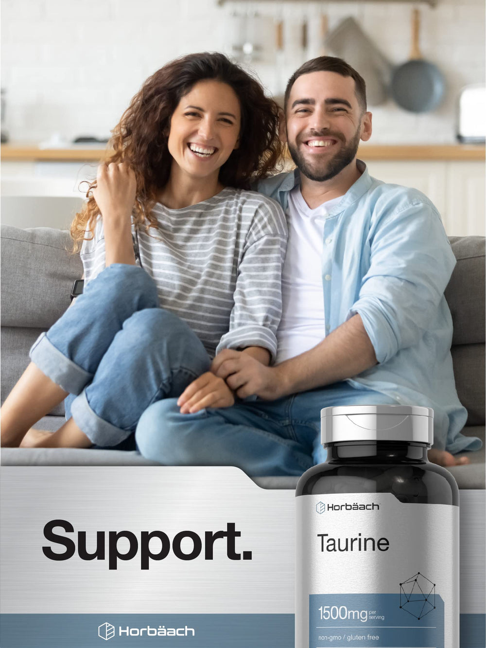 Serving suggestion showing Horbäach Taurine 1500mg in daily routine