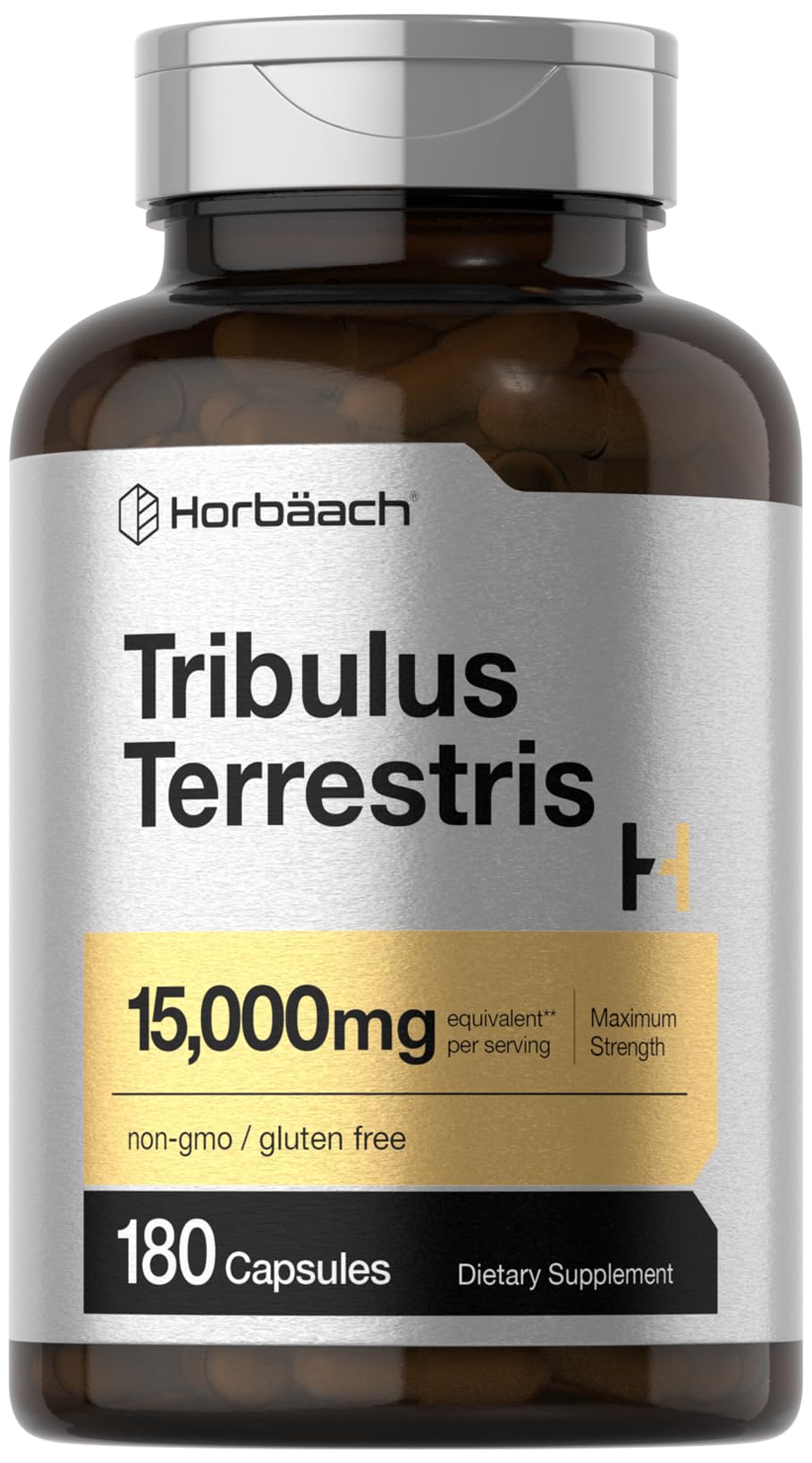 Horbaach Tribulus Terrestris capsules for daily wellness use.