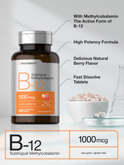 Horbaach sublingual berry tablets dissolving quickly for convenient supplementation