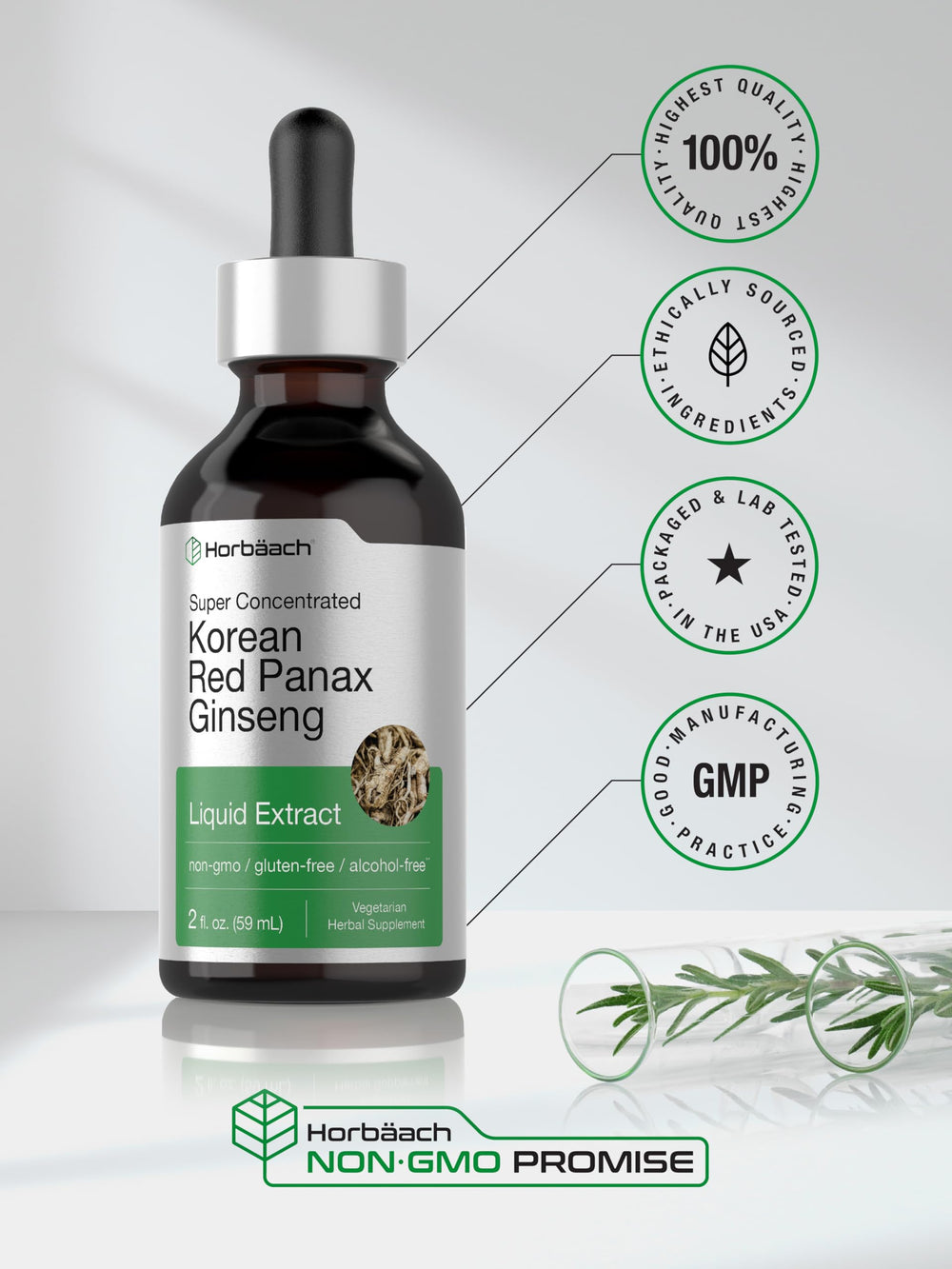 Horbaach vegetarian formula suitable for plant-based lifestyles.