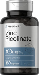 Horbäach Zinc Picolinate 100mg bottle front view for daily support