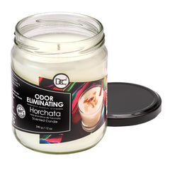 Horchata odor-eliminating candle with lead-free wick for clean, safe burning