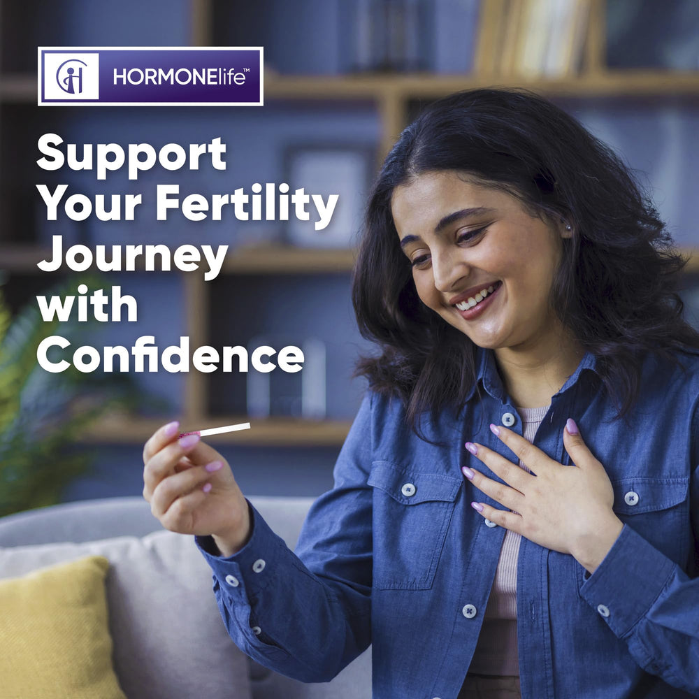 In-home use with HORMONElife FSH testing kit.