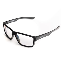 Horus X blue light glasses on desk reduce eye strain during long work sessions