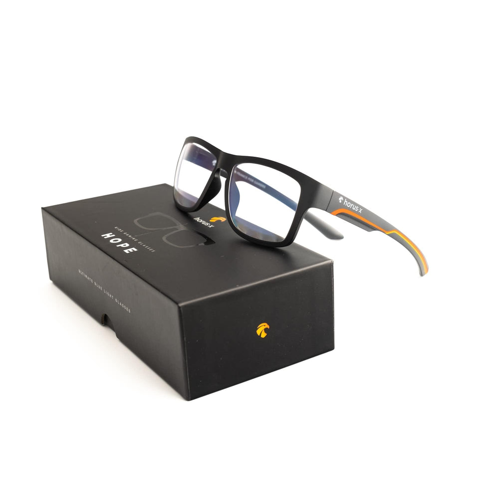 Horus X Kids blue light glasses anti-reflective lenses reduce screen glare.