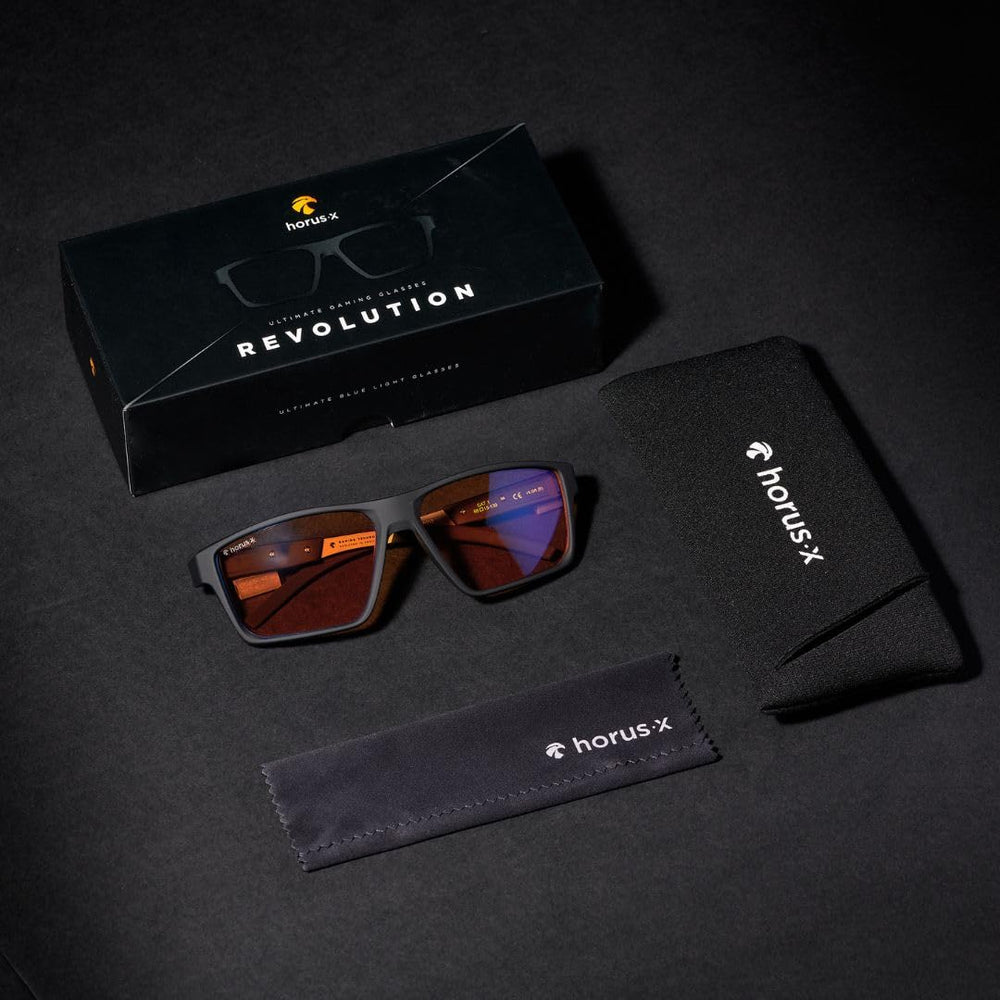Horus X Revolution Black packaging and inclusions highlighted