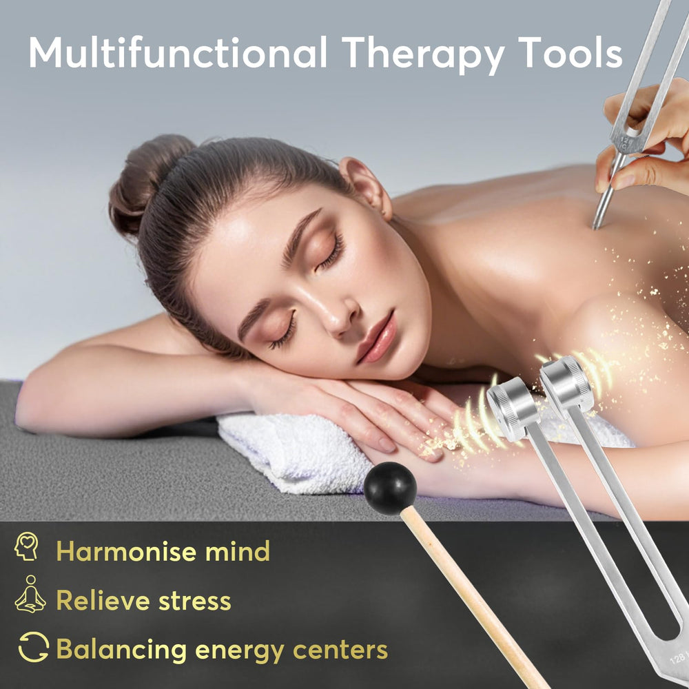 HOSDFOIER 256Hz tuning fork supports focus during yoga.