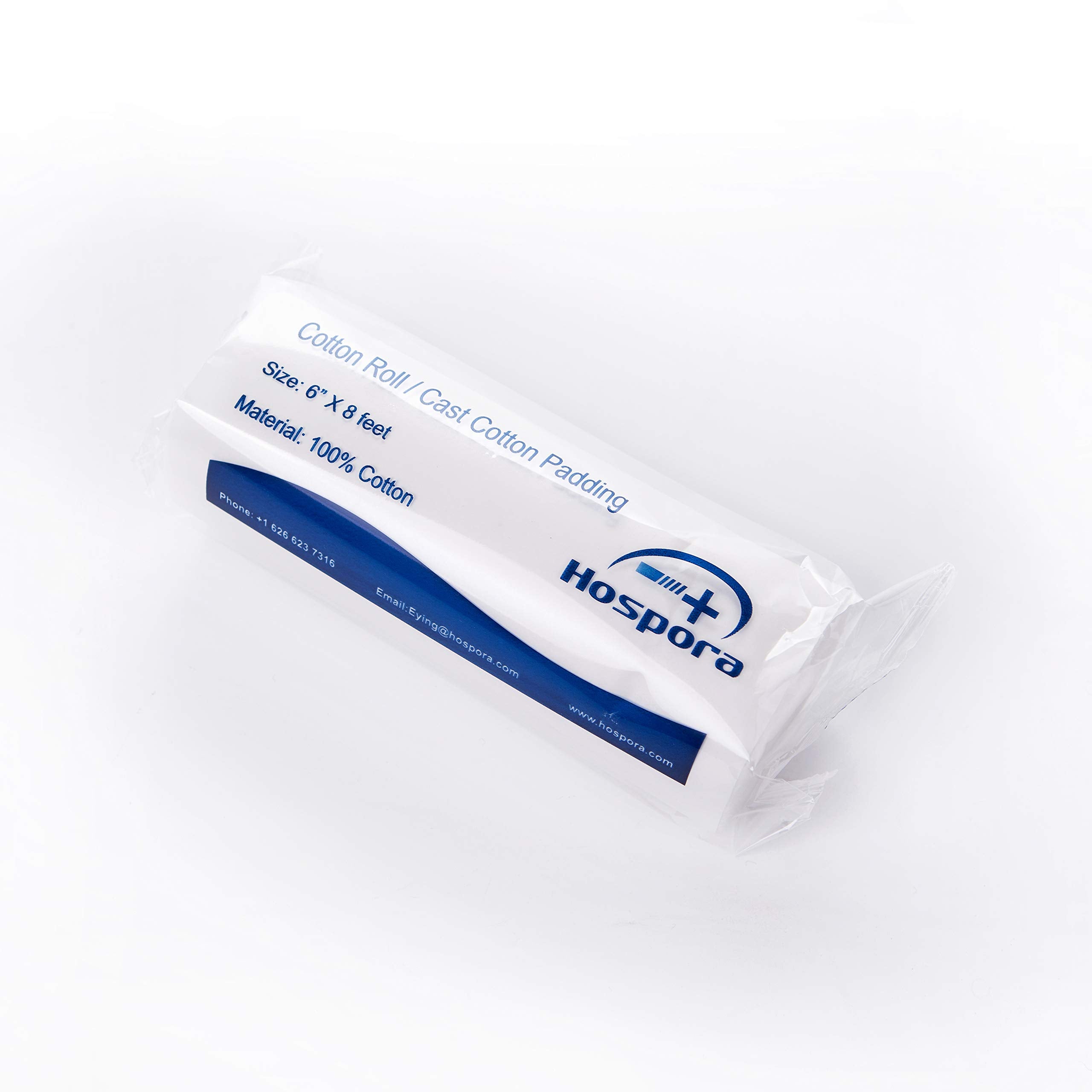Hospora 6in wide cast padding unrolled to reveal even thickness.