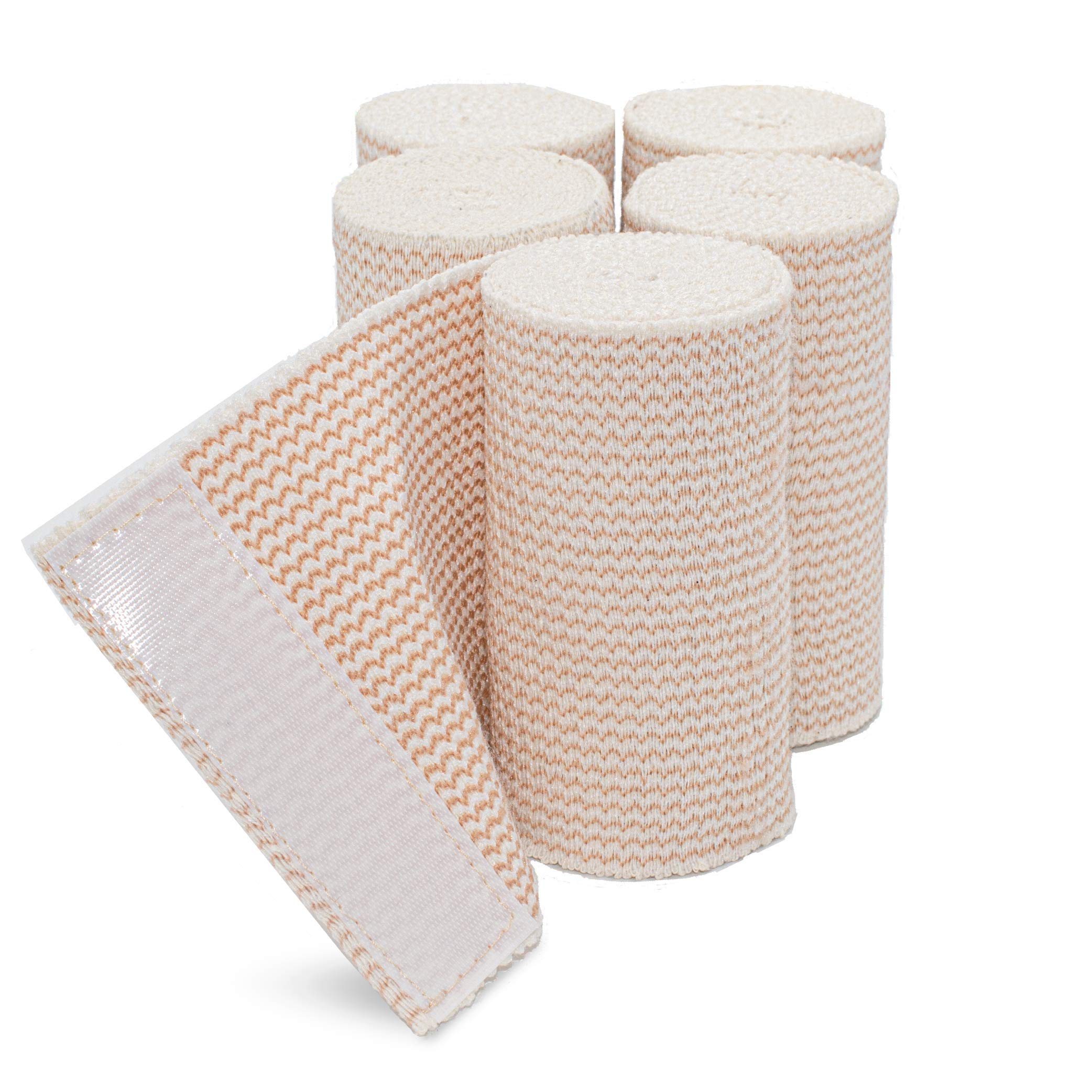 Hospora thick bandage pack closeup showing durable cotton-spandex construction for reliable support.
